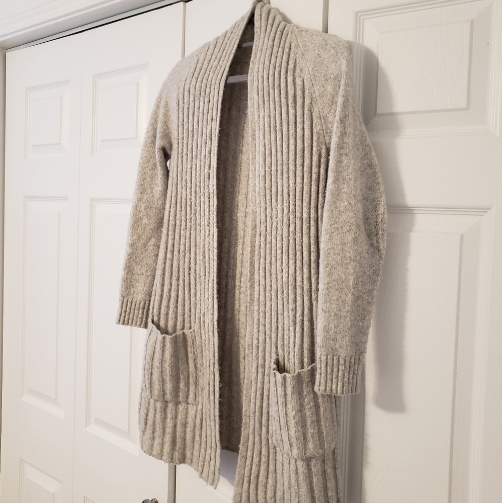 GAP Gray Oversized Cardigan Sweater, Size XS/S